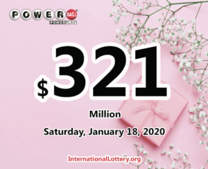 Powerball于2020年1月18日累积到3.21亿美元。