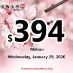 394百万美元强力球头奖