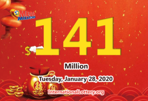 2020年1月24日的Mega Millions开奖结果为：头奖为1.41亿美元。