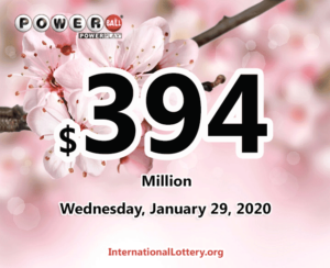 Powerball的奖金现在达到3.94亿美元：有三位新得主中得了100万美元。